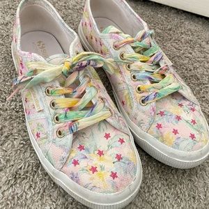 Love shack fancy watercolor sneakers